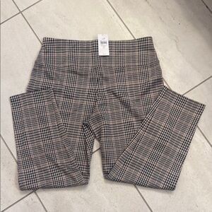 Women's Jill Plaid Pants - Black and Tan